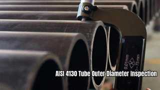 AISI 4130 Inspectie van de buitendiameter van de buis